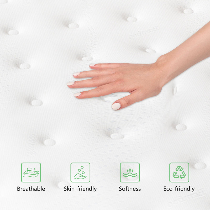 TIRAMISUBEST 12-inch Tight Top Innerspring Mattress, Queen Size