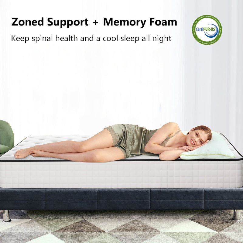 TIRAMISUBEST 12-inch Tight Top Innerspring Mattress, Queen Size