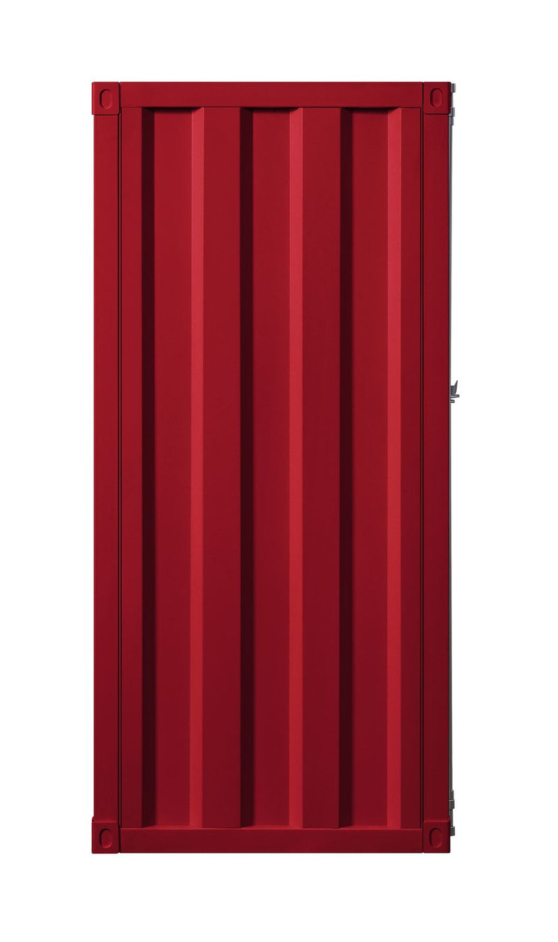 Chest (Single Door), White,Red